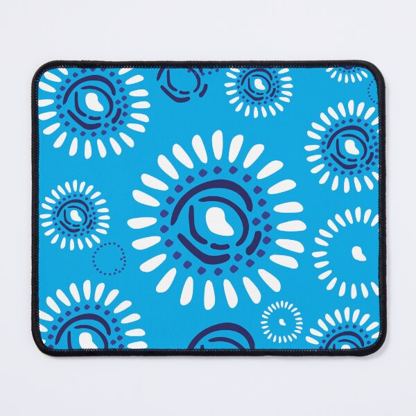 Item preview, Blue flower patterns designed and sold by Wolagno.