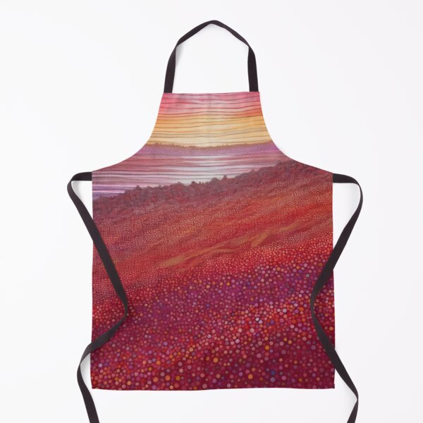 Item preview, Aboriginal Inspired Dot Art - Red Wildflowers Valley designed and sold by GrinGalore.
