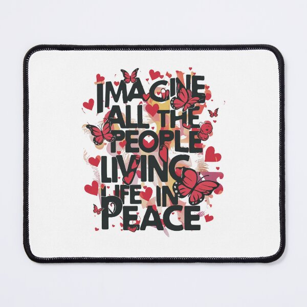 Item preview, Imagine All The People Living Life In Peace by John Lennon designed and sold by CataRedBubble.