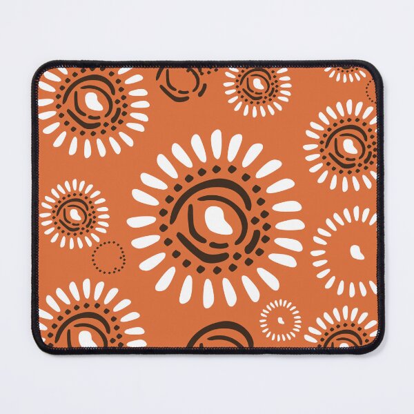 Item preview, Orange flower patterns designed and sold by Wolagno.