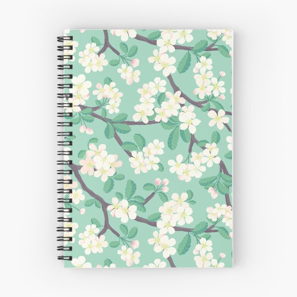 Item preview, Apple Blossom Pattern on Green designed and sold by littleclyde.
