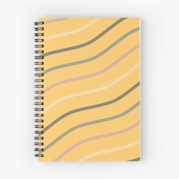 Item preview, Tan, Dark Green, Light Green And White Waves On Yellow Pattern designed and sold by PatternsPalette.