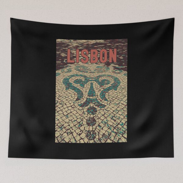 Item preview, Portuguese Street Paving Lisbon Illustration designed and sold by Lemomo-artworks.