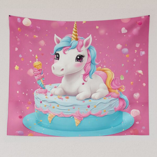 Item preview, Cute Unicorn Birthday Cake designed and sold by Sadia  Jannat.