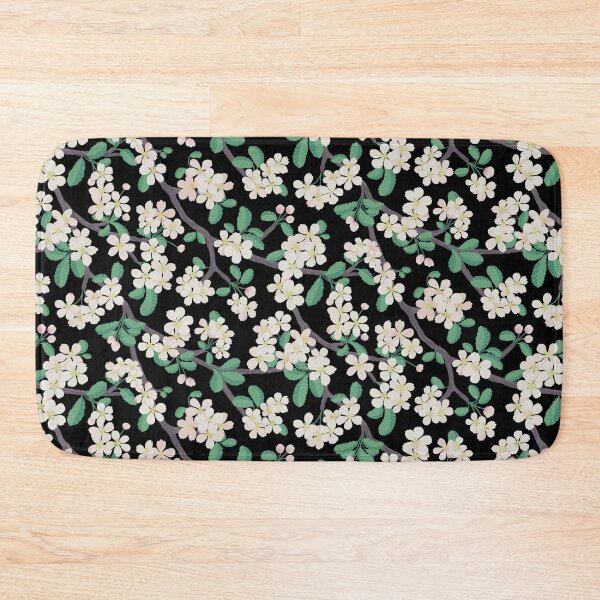 Item preview, Apple Blossom Pattern on Black designed and sold by littleclyde.