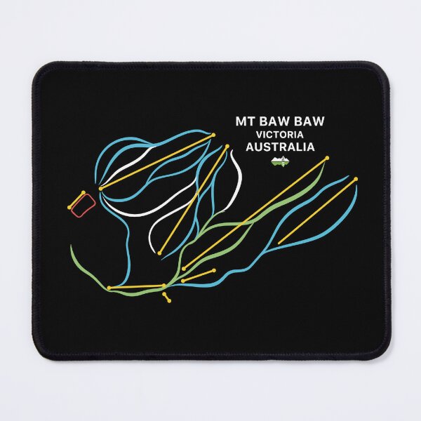 Item preview, Mt Baw Baw - Australian Mountain Resort Skiing Trail Map Light designed and sold by Piste-and-Trail.