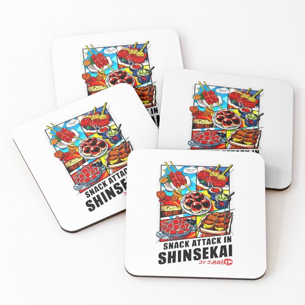 Item preview, SNACK ATTACK IN SHINSEKAI: A Culinary Adventure Through Osaka's Vibrant Street Food Scene designed and sold by SplashTastic.