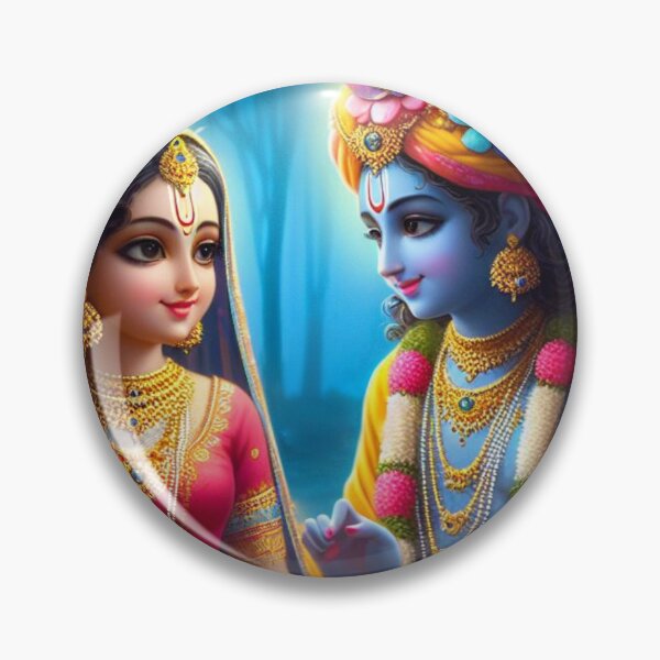 Artikelvorschau, Die schöne Radha Krishna trifft sich nachts in Vrindavan entworfen und verkauft von VrindaArts.