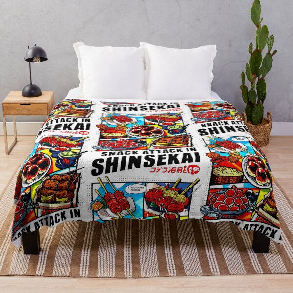 Item preview, SNACK ATTACK IN SHINSEKAI: A Culinary Adventure Through Osaka's Vibrant Street Food Scene designed and sold by SplashTastic.