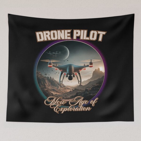 Item preview, DRONE PILOT new age of exploration space art design designed and sold by Jt41.