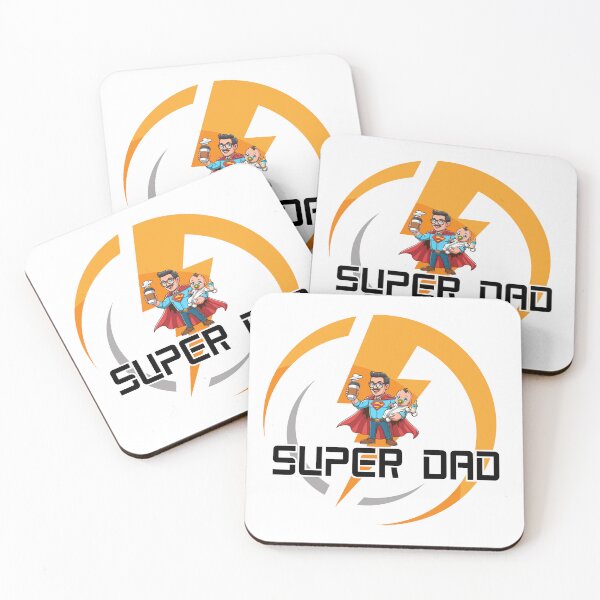 Item preview, Super Dad Powered by Coffee designed and sold by fredago.