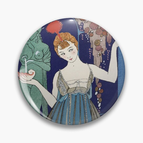 Item preview, La Fontaine de Coquillages (1914) - George Barbier designed and sold by SALON DES ARTS.