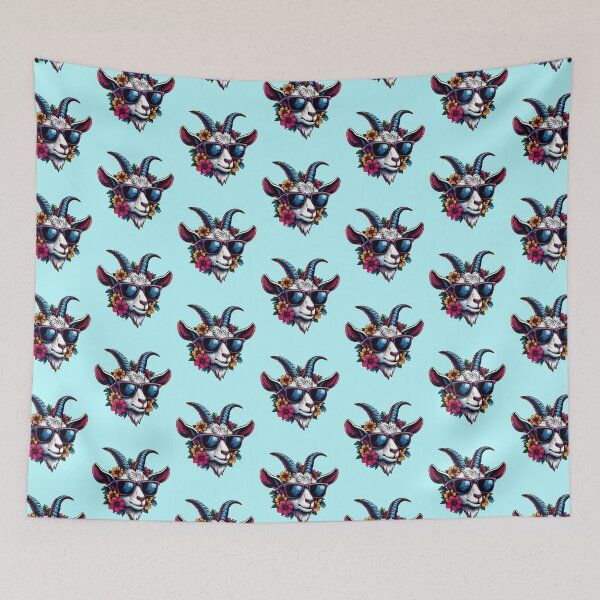Item preview, Goat Flowers With Sunglasses for Men Women Farmer Floral Goat Lover -  designed and sold by PurpleLoveStore.