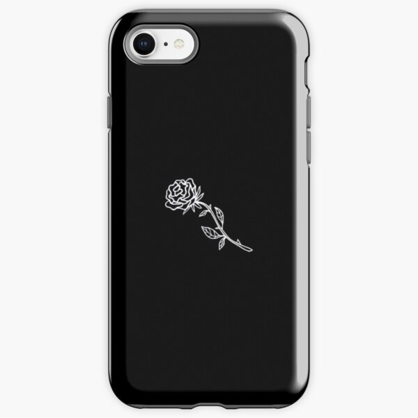 Black And White Rose Cover iPhone Tough Case