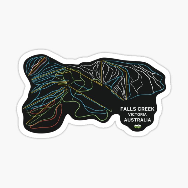 Item preview, Falls Creek - Australian Mountain Resort Skiing Trail Map Light designed and sold by Piste-and-Trail.