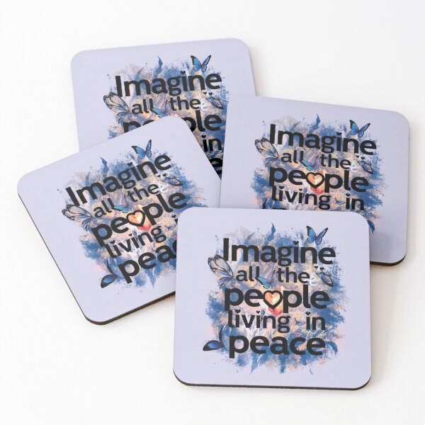 Item preview, Imagine All The People Living Life In Peace by John Lennon designed and sold by CataRedBubble.