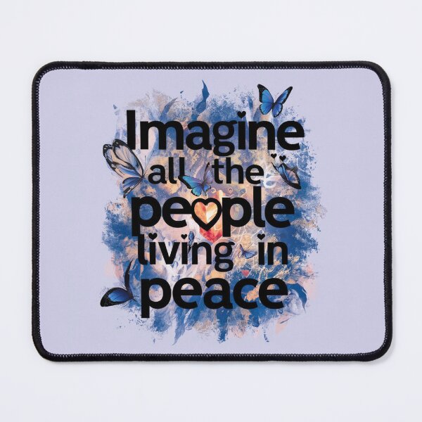 Item preview, Imagine All The People Living Life In Peace by John Lennon designed and sold by CataRedBubble.