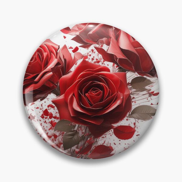 Item preview, Rose red foral explosion 31 designed and sold by Grafik-Ai-Art.