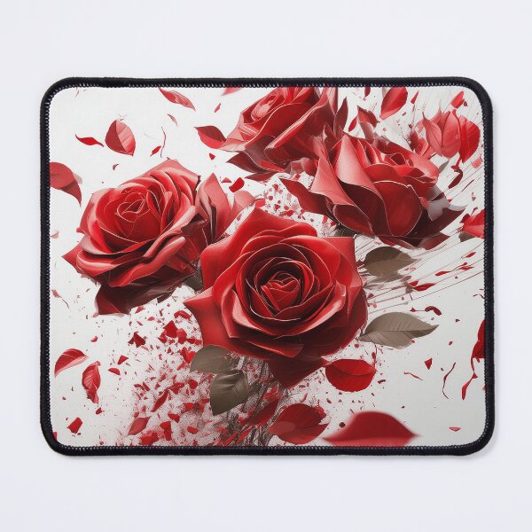 Item preview, Rose red foral explosion 31 designed and sold by Grafik-Ai-Art.
