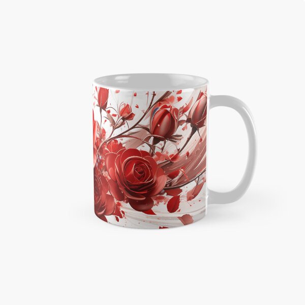 Item preview, Rose red foral explosion 32 designed and sold by Grafik-Ai-Art.