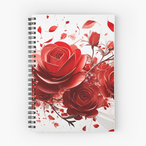 Item preview, Rose red foral explosion 32 designed and sold by Grafik-Ai-Art.