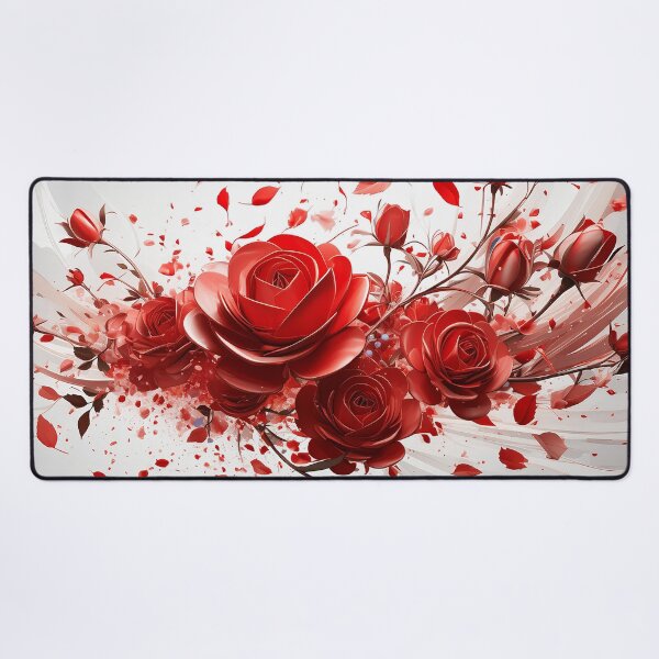 Item preview, Rose red foral explosion 32 designed and sold by Grafik-Ai-Art.