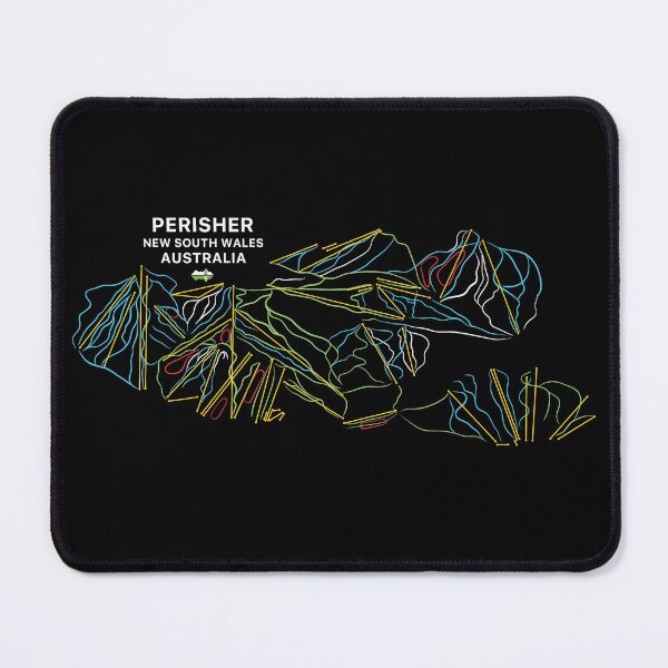 Item preview, Perisher - Australian Mountain Resort Skiing Trail Map Light designed and sold by Piste-and-Trail.