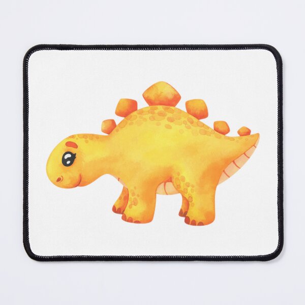 Item preview, Yellow stegosaurus. Cartoon dinosaur. Cute character with historical animals designed and sold by zugharo2019.
