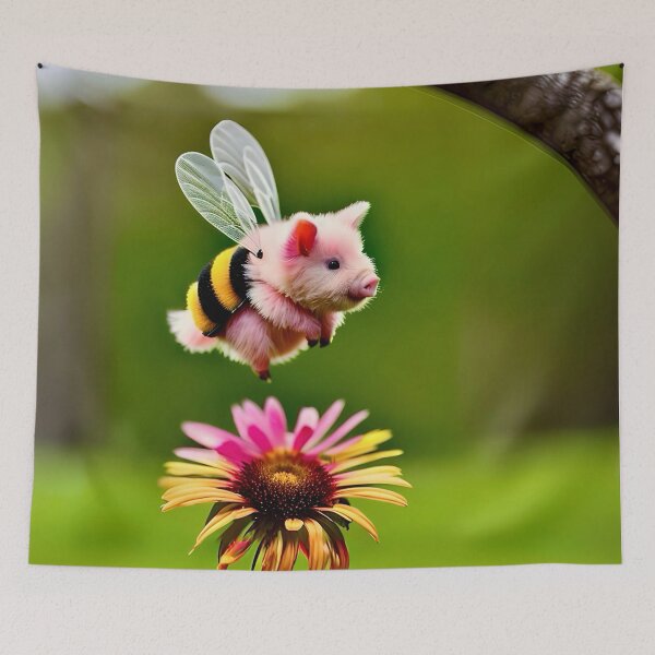 Item preview, Piggy-Bee with Flower and Tree designed and sold by David Bath.