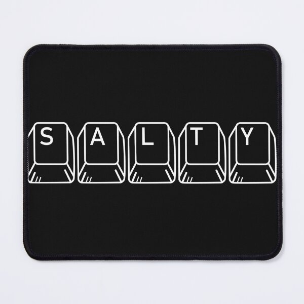 Item preview, Salty gamer white lines graphic designed and sold by TheVibeMerchant.