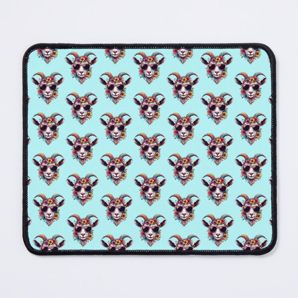 Item preview, Colorful Goat Flowers With Sunglasses for Men Women Farmer Floral Goat Lover - designed and sold by PurpleLoveStore.