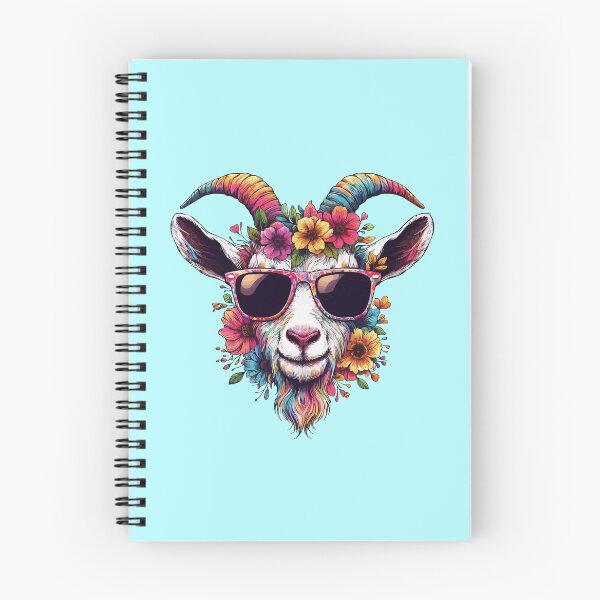 Item preview, Colorful Goat Flowers With Sunglasses for Men Women Farmer Floral Goat Lover -  designed and sold by PurpleLoveStore.