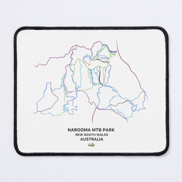Item preview, Narooma - Australian Mountain Bike Park Trail Map designed and sold by Piste-and-Trail.