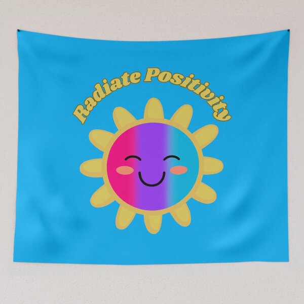 Item preview, Radiate Positivity Androgynous Pride Flag Colored Sun, Kawaii Androgyne Design, Pride Festival designed and sold by Travelslightly.