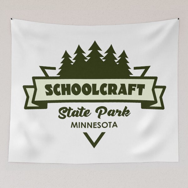 Item preview, Schoolcraft State Park Minnesota Trees And Ribbon designed and sold by bivenart.