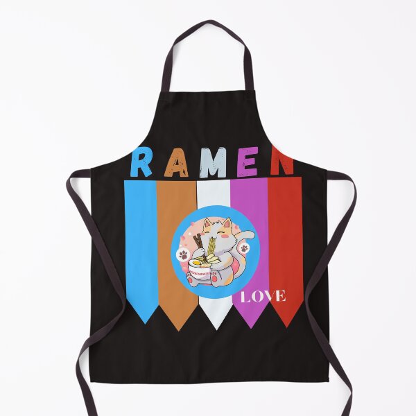Aperçu de l'œuvre Ramen Cat Anime mignon J'aime vraiment vraiment Ramen créée et vendue par Soufyan06.