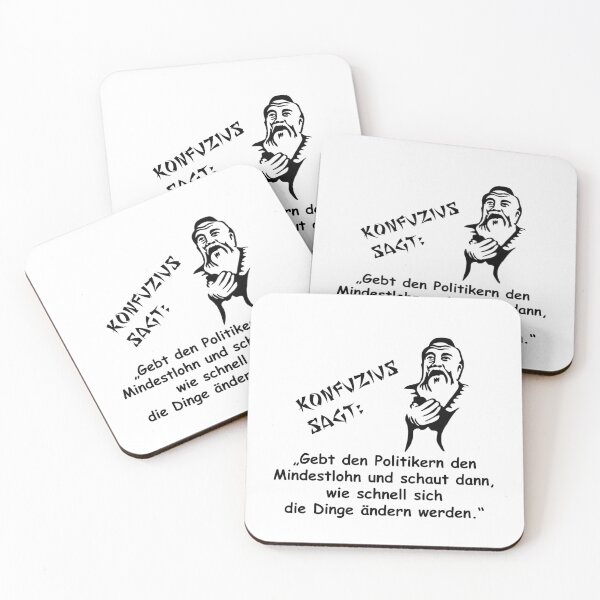 Item preview, Confucius says: Give the politicians the minimum wage designed and sold by ARTmanhART.