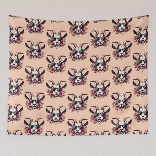 Item preview, Goat Flowers With Sunglasses for Men Women Farmer Floral Goat Lover -  designed and sold by PurpleLoveStore.