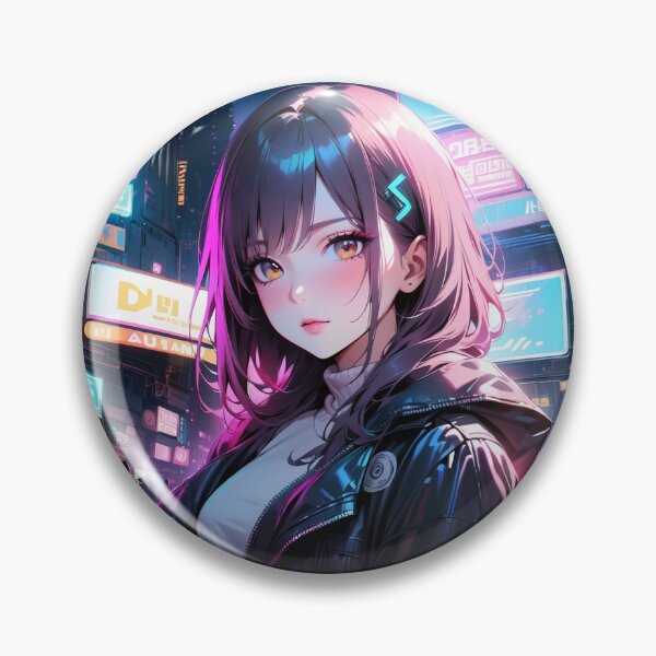 Item preview, Cyberpunk Anime Girl 1 designed and sold by AIExtinctionist.