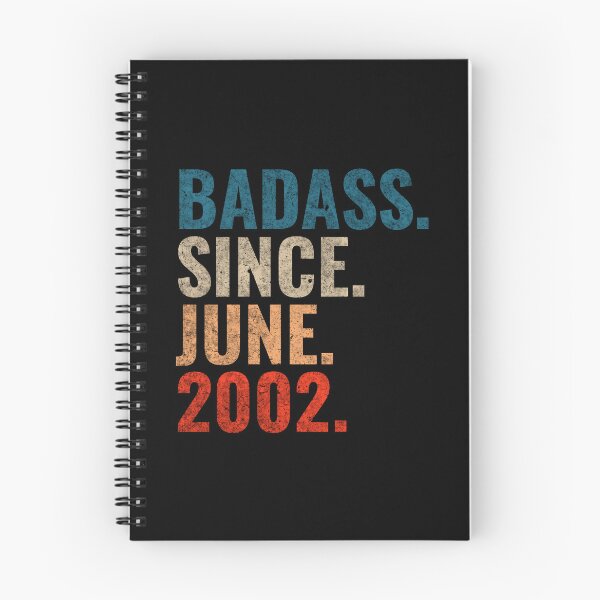 Item preview, Badass since June 2002 Vintage 2002 June birthday gift designed and sold by Teelogic.
