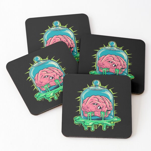 Item preview, Neon Cartoon Brain Drip in a Jar designed and sold by MotivaChic.