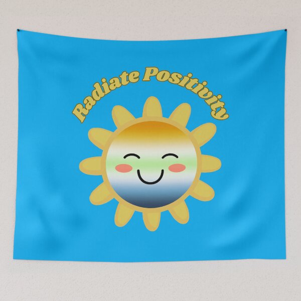 Item preview, Radiate Positivity AroAce Agender Pride Flag Colored Sun, Kawaii AroAce Agender Design, Pride Festival designed and sold by Travelslightly.