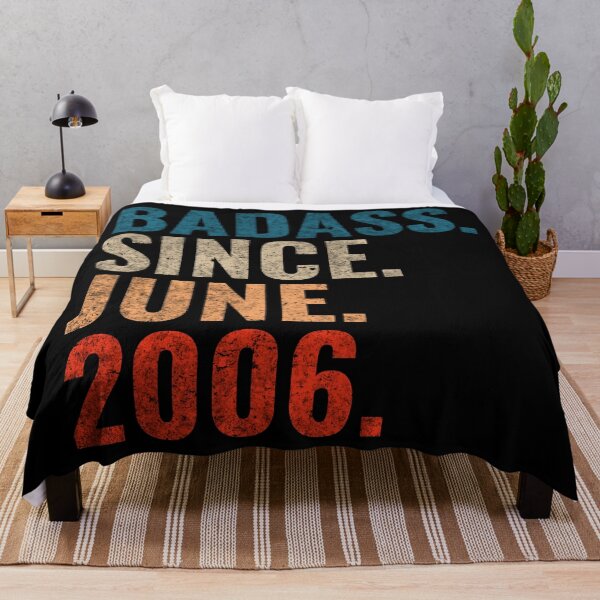 Item preview, Badass since June 2006 Vintage 2006 June birthday gift designed and sold by Teelogic.