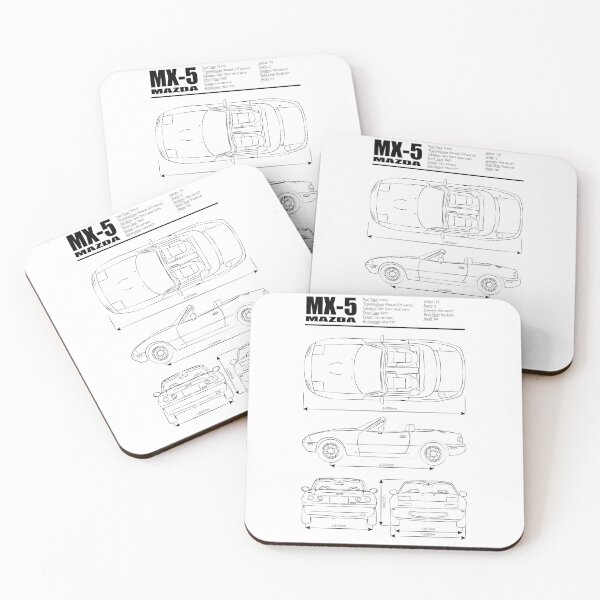 Item preview, Miata Blueprint NA Black designed and sold by VonnArt.