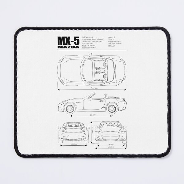 Item preview, Miata Blueprint ND Black designed and sold by VonnArt.