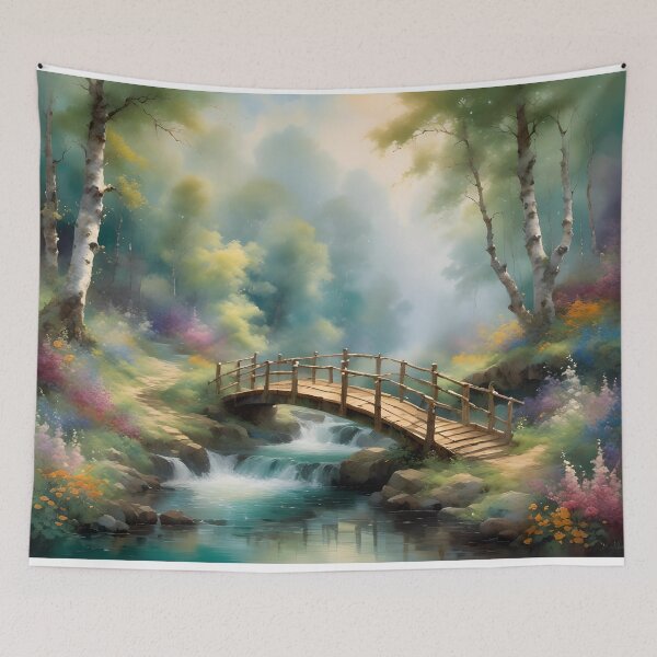 Item preview, Bridge over water designed and sold by Ilikeiwantilove.