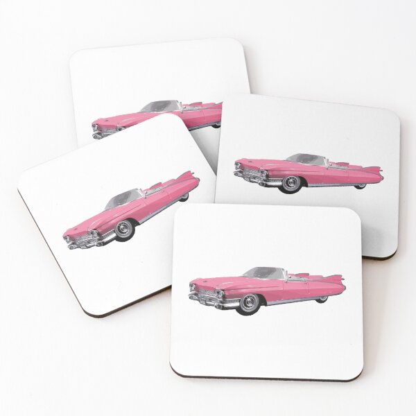 Aperçu de l'œuvre Cadillac rose. Idée cadeau sympa pour les amateurs de Cadillac. créée et vendue par dino4design.