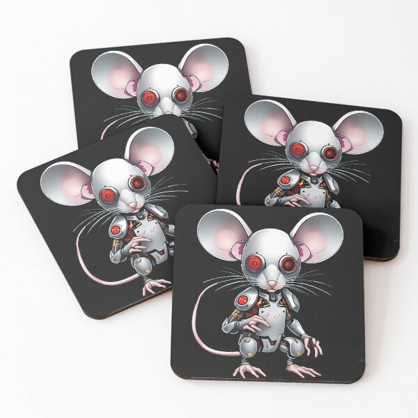 Item preview, Cyber Mice: Futuristic Digital Art designed and sold by StrasznyWilk.