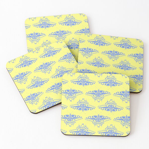 Item preview, Butterfly Lace on Yellow Repeat designed and sold by Art in My Loft.
