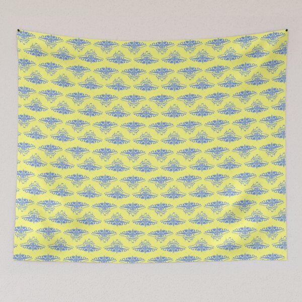 Item preview, Butterfly Lace on Yellow Repeat designed and sold by Art in My Loft.